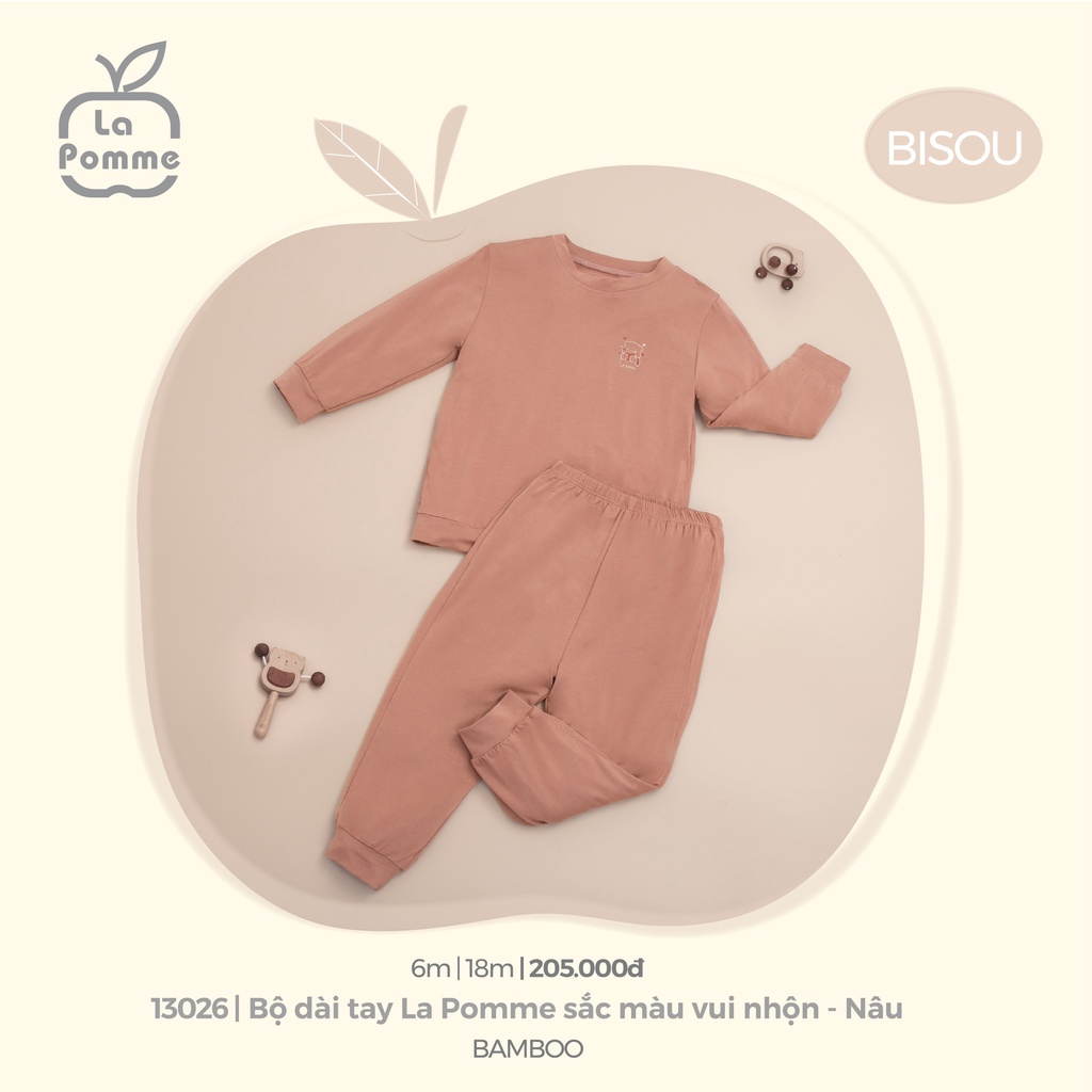 La pomme Bộ dài tay La Pomme sắc màu vui nhộn AW2022