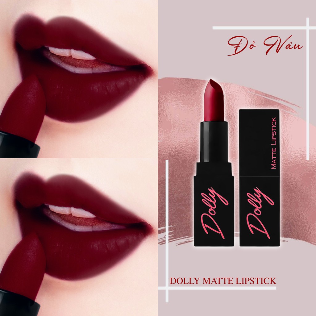 [Đỏ Nâu] Bad Love - Son  Sáp Phủ Phấn Dolly Không Chì Màu Đỏ Nâu | BigBuy360 - bigbuy360.vn