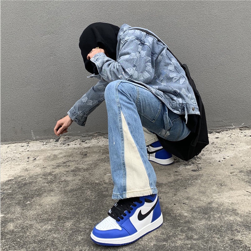 Quần jean unisex vảy sơn phong cách hiphop