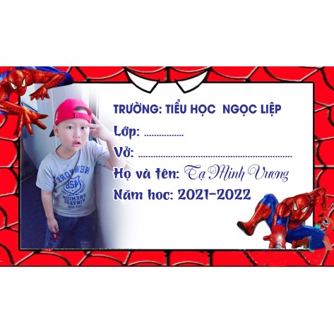 Sét 30 nhãn vở in theo yêu cầu