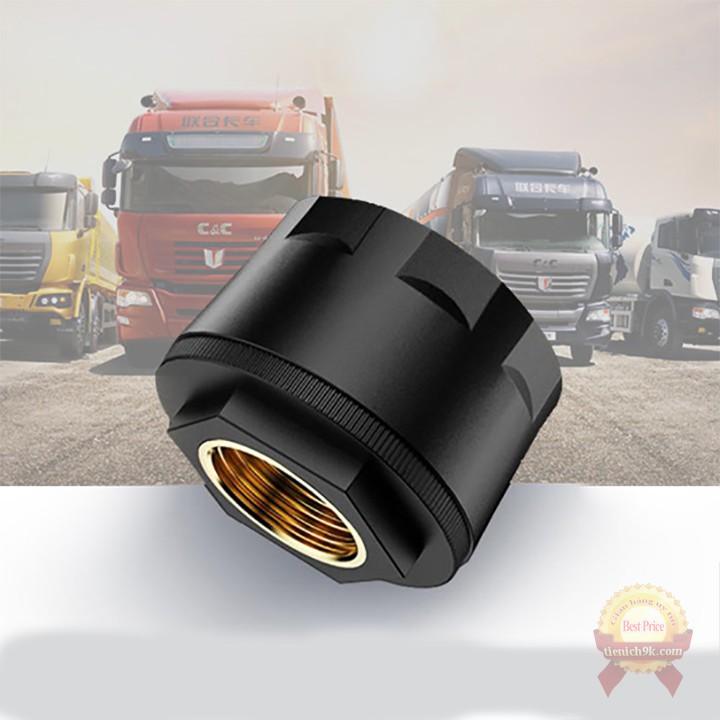 Thiết bị cảm biến áp suất nhiệt độ lốp ô tô TPMS loại gắn ngoài van bản Quốc tế màn hình màu dùng năng lượng mặt trời