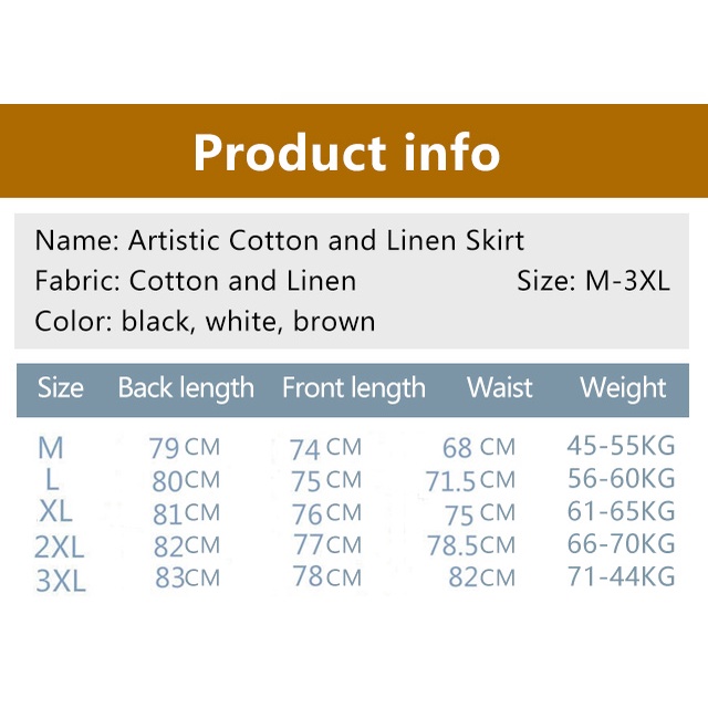 Chân Váy Vải Lanh Cotton Phong Cách Vintage