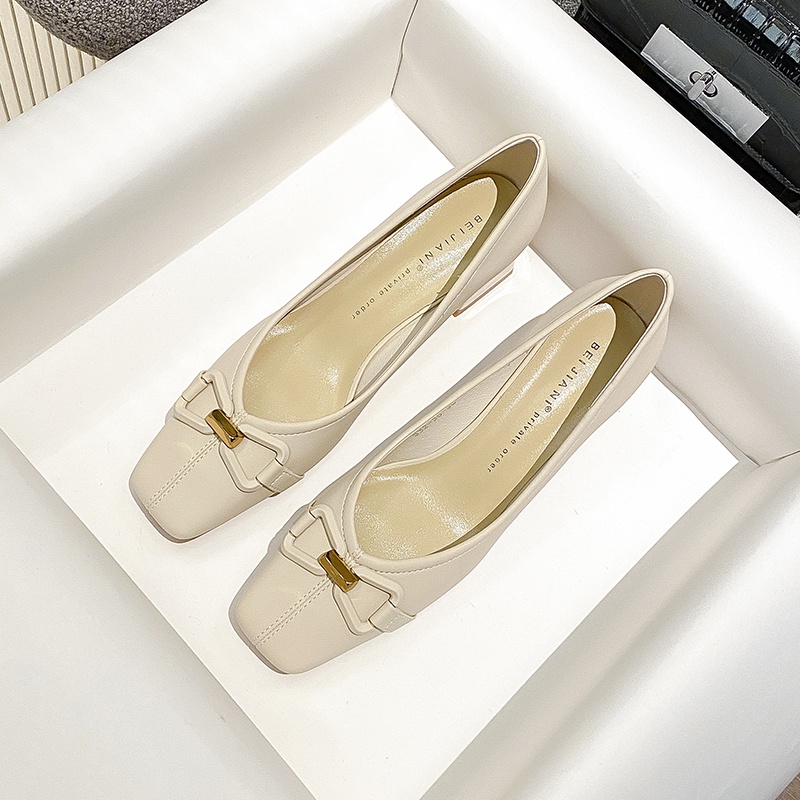 Giày Cao Gót Da Mềm Đính Nơ Thời Trang Mùa Thu 2022 Cho Nữ