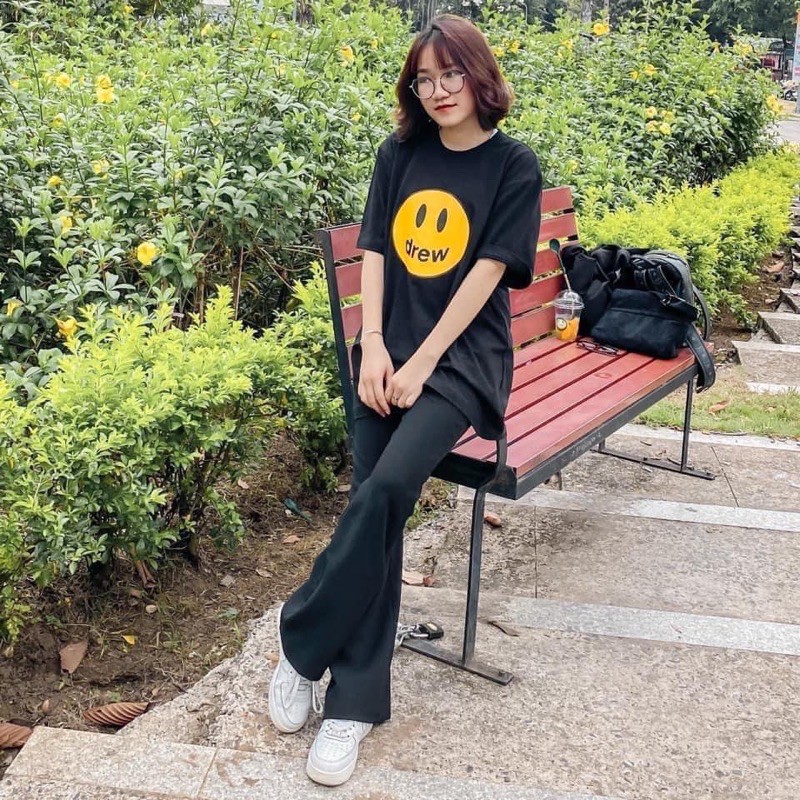 Áo Thun Drew mặt cười - áo thun cao cấp có tem tag đầy đủ