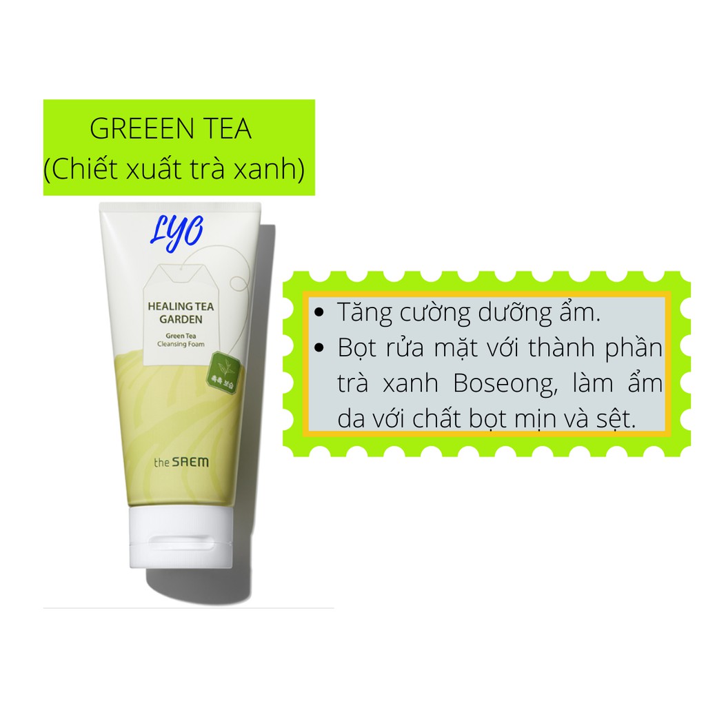 The Saem - Sữa rửa mặt The Saem Healing Tea Garden Cleansing Foam 150ml. | BigBuy360 - bigbuy360.vn