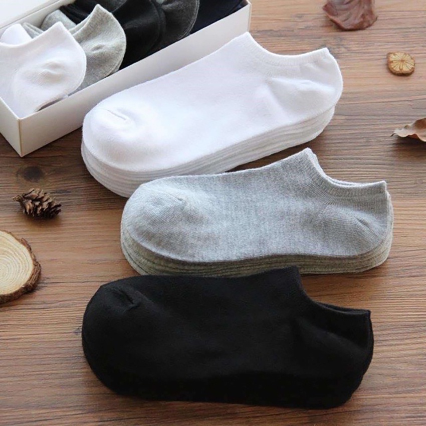 Combo 5 đôi tất/vớ cổ ngắn cho nam và nữ chất cotton cao cấp Micado