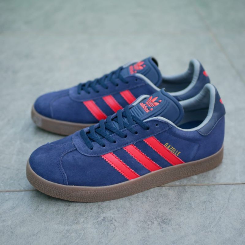 Giày Thể Thao Adidas Gazelle Chính Hãng Phối Sọc Đỏ Navy Cá Tính