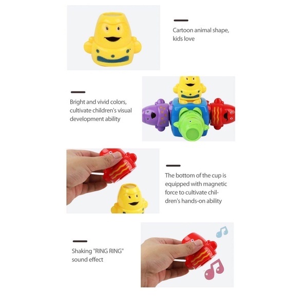 ▼ Creative magnet rattle doll Jenga children's educational toys ▍TOYBOX