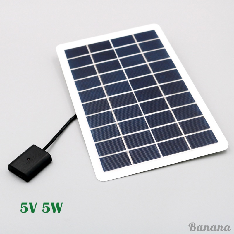 Bộ 12 Tấm Pin Năng Lượng Mặt Trời 5v 5w Cổng Sạc Usb Gắn Tường Cho Máy Ảnh Điện Thoại Di Động