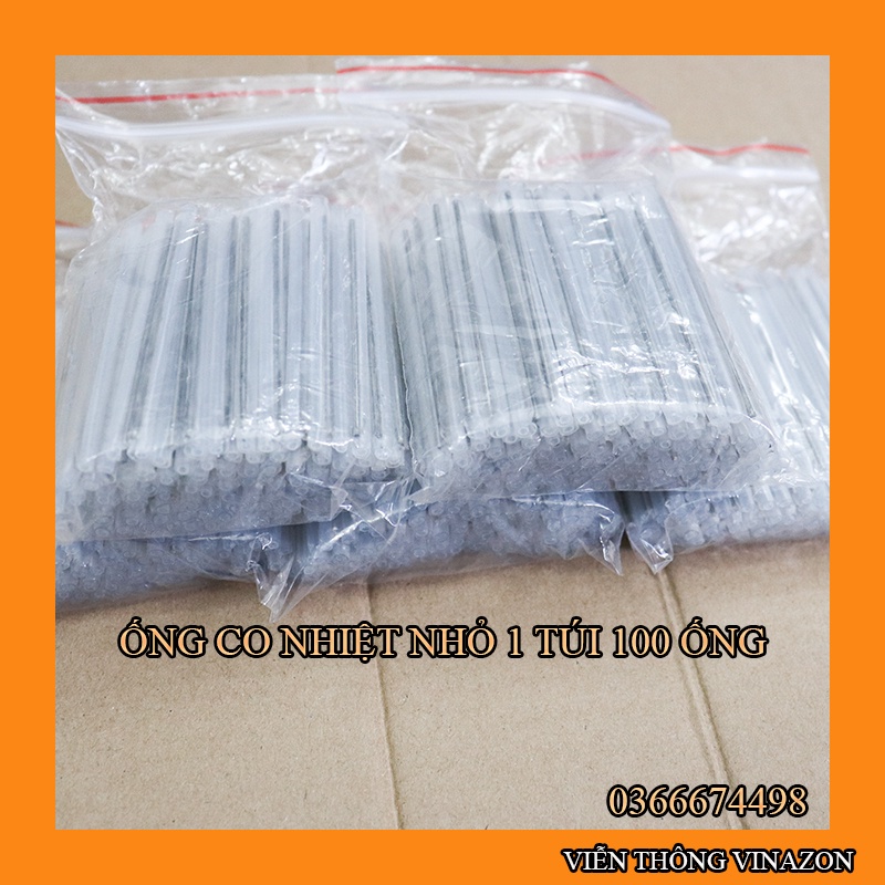 100 Ống co nhiệt nhỏ dùng cho hàn sợi quang gắp tủ ODF