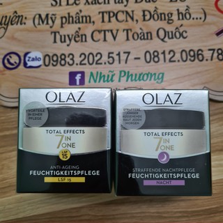 Set Kem chống lão hoá ngày đêm OLAZ Total Effects 7 IN ONE-Đức