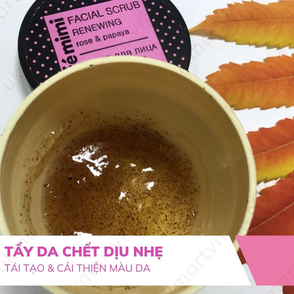 Tẩy Tế Bào Chết CAFÉ MIMI Tái Tạo Da Mặt Renewing 110ml