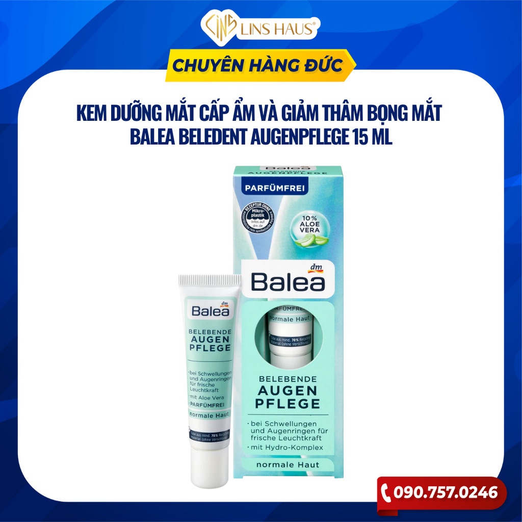 Kem Dưỡng & Chống Thâm Quầng Mắt Balea Augen 15ml
