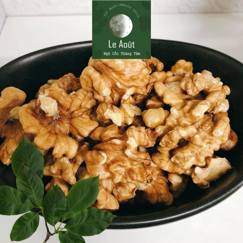 500g Nhân Hạt Óc Chó Vàng Hartley Mỹ (Tươi Sống/ Sấy Chín) Tách Vỏ - California Walnut