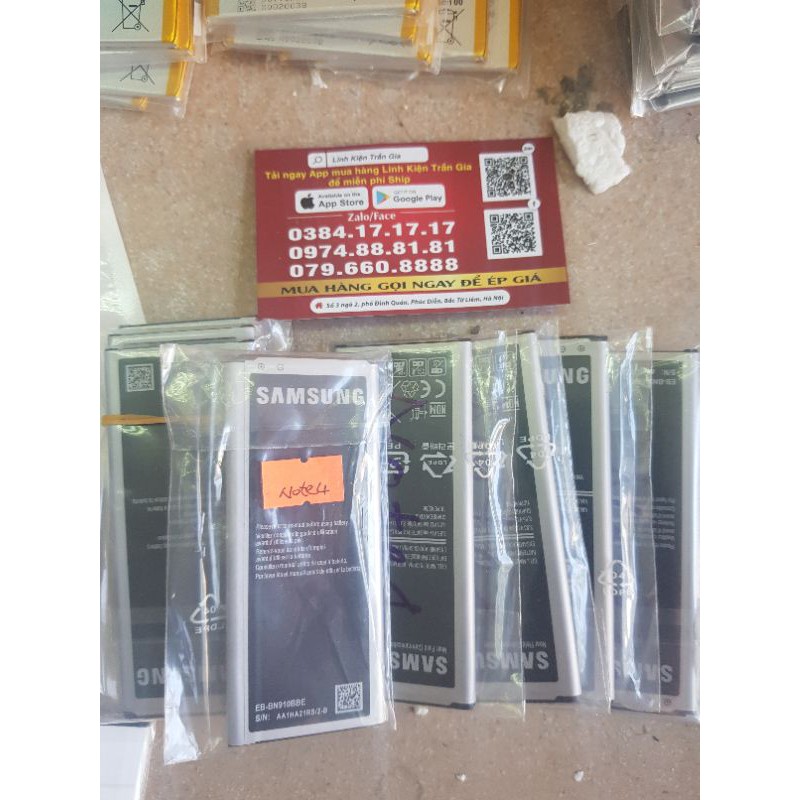 Pin sam sung note 4 zin