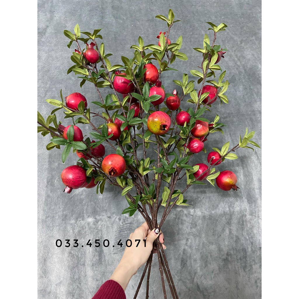 Cành lựu 6 quả cao 90cm