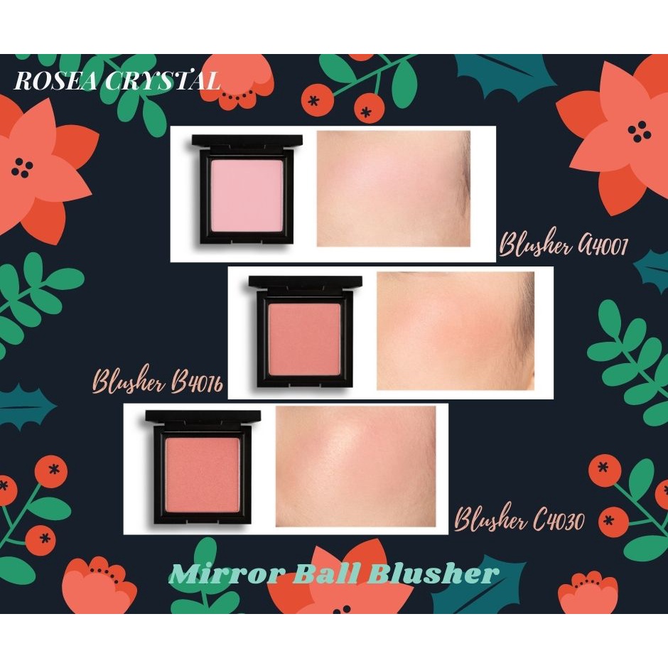 Phấn má hồng Hàn Quốc 3 tone hồng đào nhũ cam, hồng phấn, đỏ mận Mirror Ball Blusher