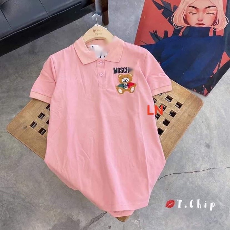 Áo polo gấu xanh đỏ LN11