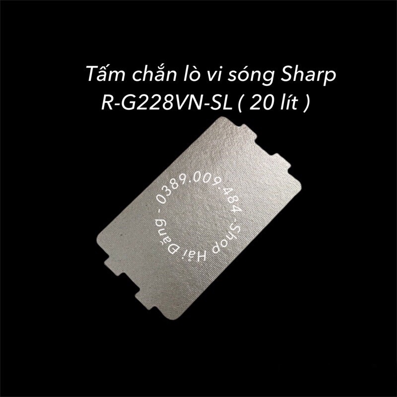 Tấm amiang tấm chắn sóng từ lò vi sóng Sharp chính hãng model R-G288VN-SL (20 lít)
