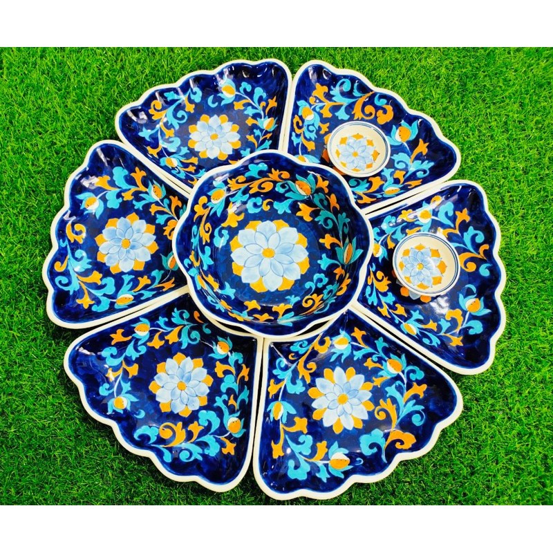 Bộ bát đĩa cúng rằm, mồng 1 gốm Bát Tràng cao cấp