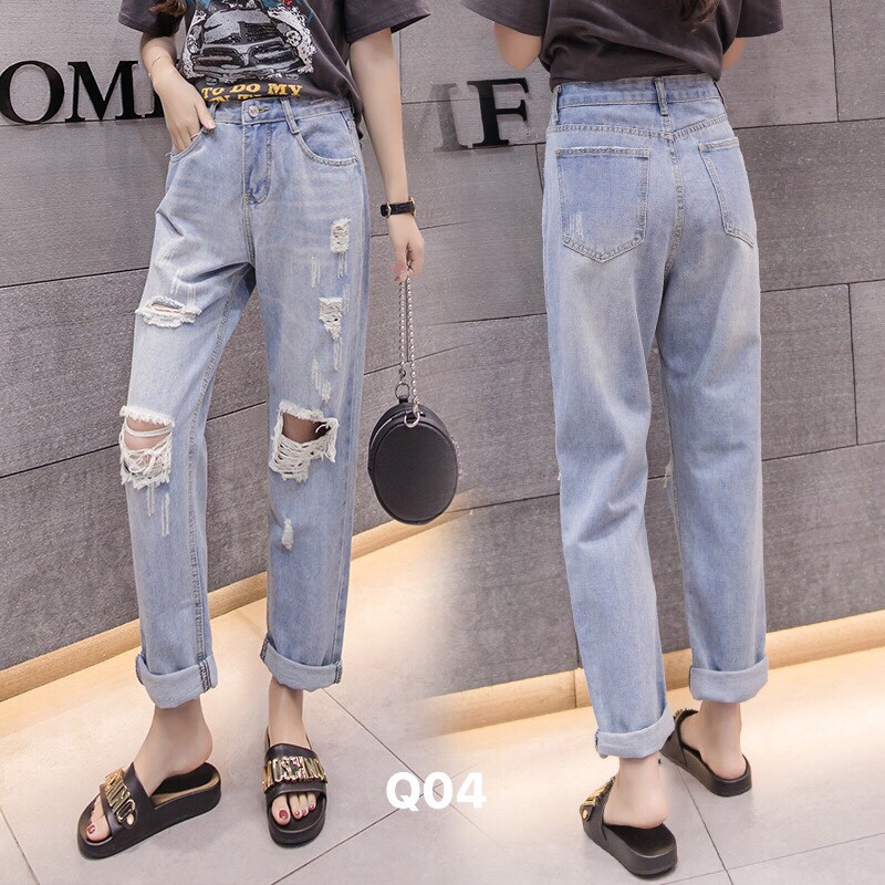QUẦN JEAN BAGGY NỮ (N04) Rách nhiều