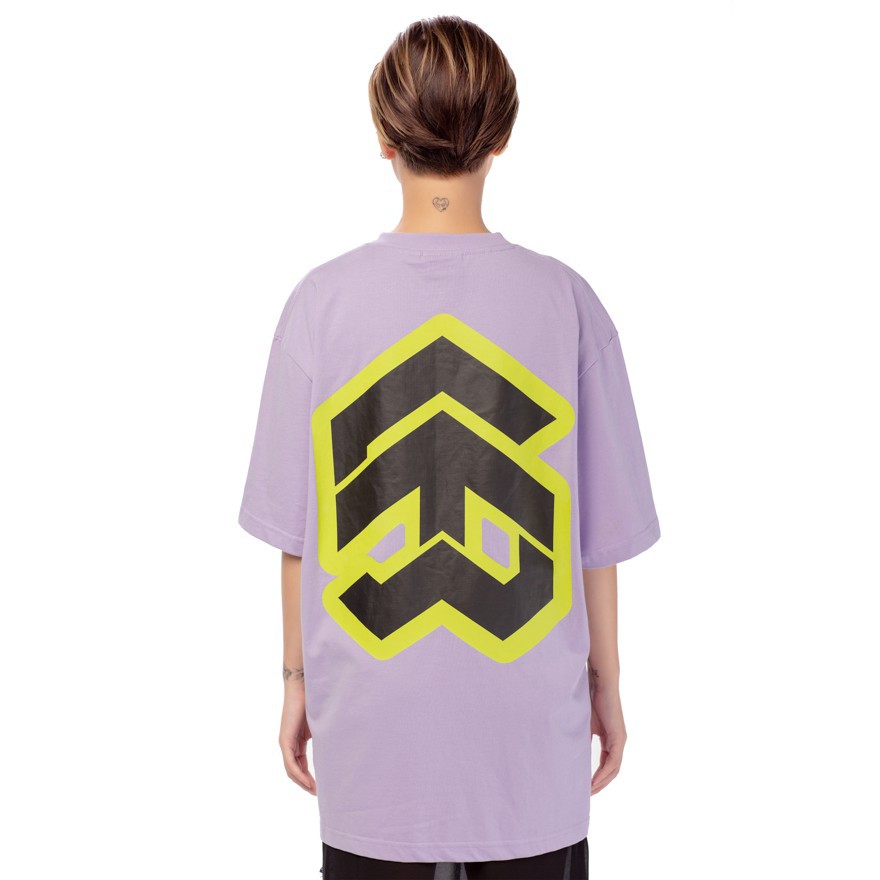 5THEWAY® /stroke/ BIG LOGO NEW TEE™ in PASTEL LILAC aka Áo Thun Màu Tím Tay Ngắn.
