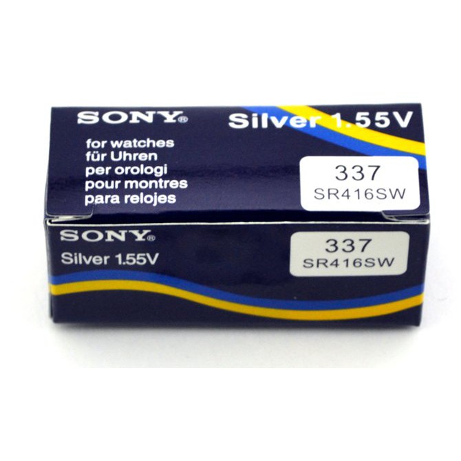 [Mã 44FASHIONSALE1 giảm 10K đơn 50K]Pin Sony 337/ SR416SW dành cho đồng hồ kim 3 kim (Loại tốt - Giá 1 viên)