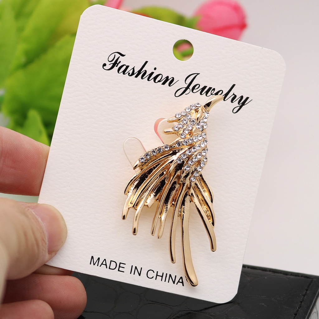 Ghim Cài Áo Hình Chim Đại Bàng Đính Đá Sang Trọng Cho Nam