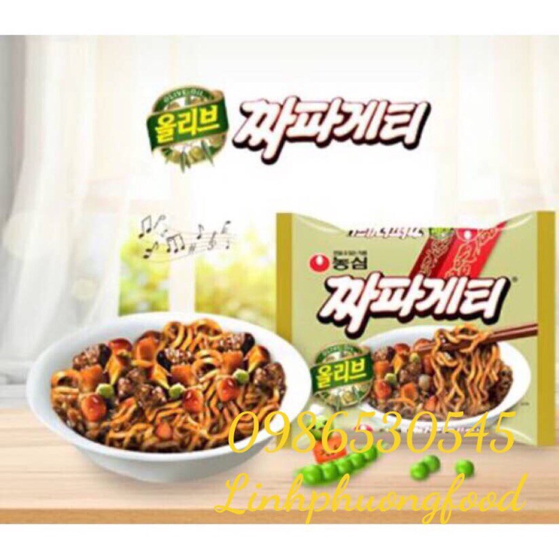 Mì tương đen Chapagetti Olive 140g