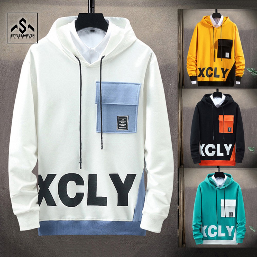 Hoodie nam thời trang thiết kế mũ trùm giữ ấm STYLE MARVEN áo nỉ KCLY phối túi trẻ trung - AO TOP NAM 90000187