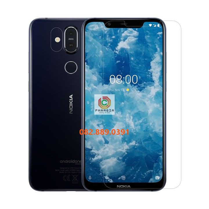 Dán kính cường lực dẻo nano nokia 5.1+(plus) (x5) / 6.1+(plus) (x6) / 8.1 (x7) trong suốt, siêu bền