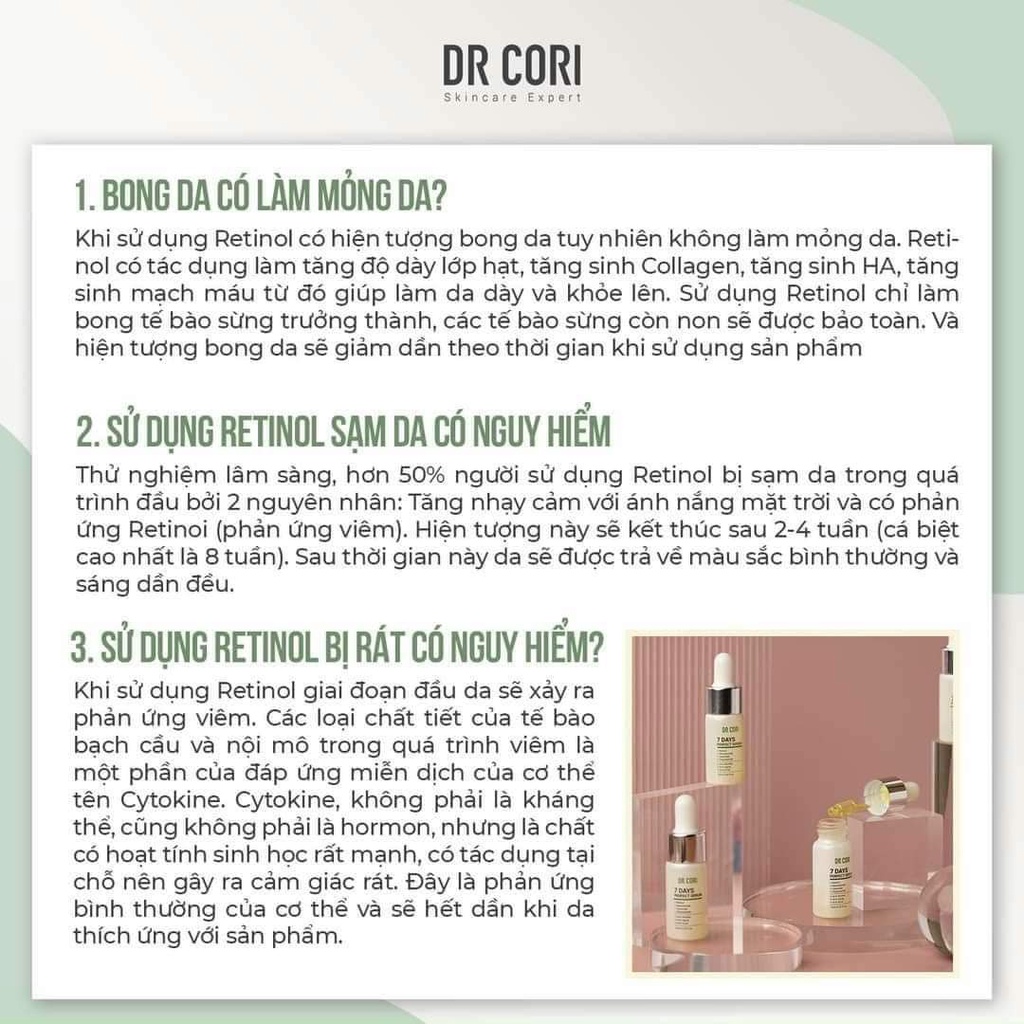 Tinh chất tái tạo Dr Cori 7 days perfect serum 10ml