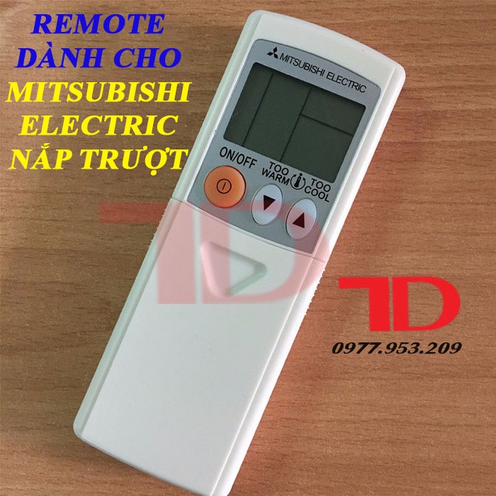 Remote dành cho máy lạnh Mitsubishi Electric dạng trượt