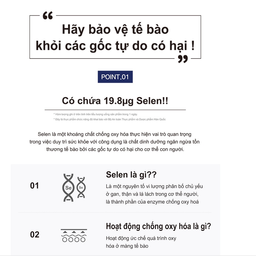 Siro chống oxy hoá Newlife Circle 4U Selenium 60 gói