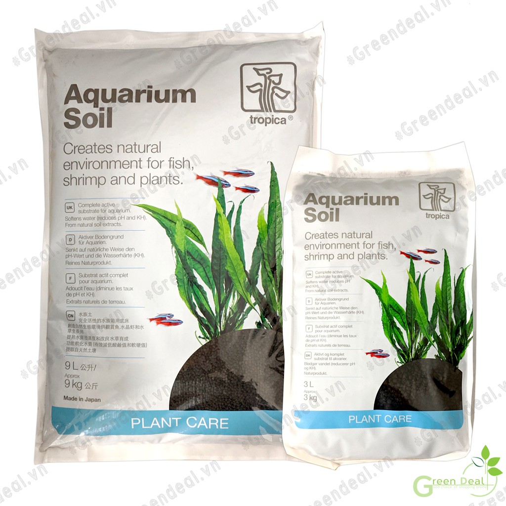 TROPICA - Aquarium Soil (Bao 9 Lít) - Đất nền cao cấp cho hồ thủy sinh