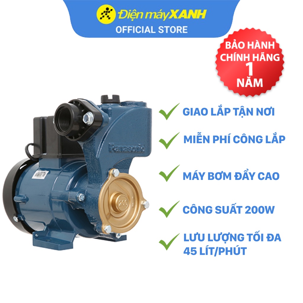 Máy bơm nước đẩy cao Panasonic GP-200JXK-SV5 200W