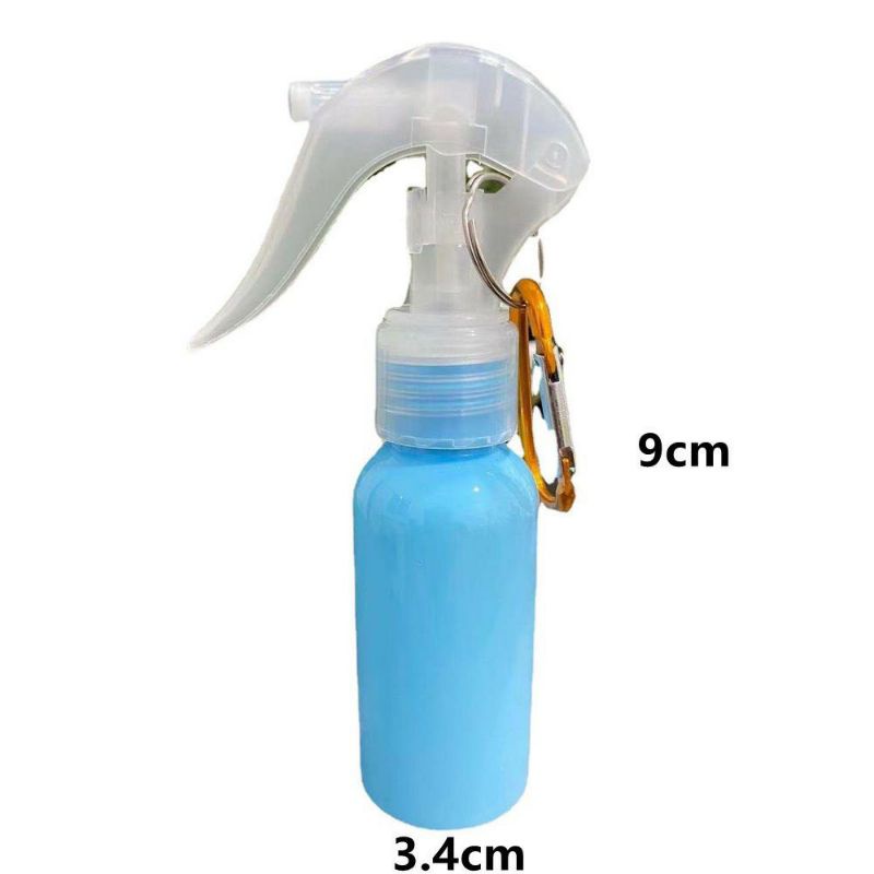 Bình xịt cồn rửa tay mini 100ml tặng kèm móc khóa nhôm (AHvn)