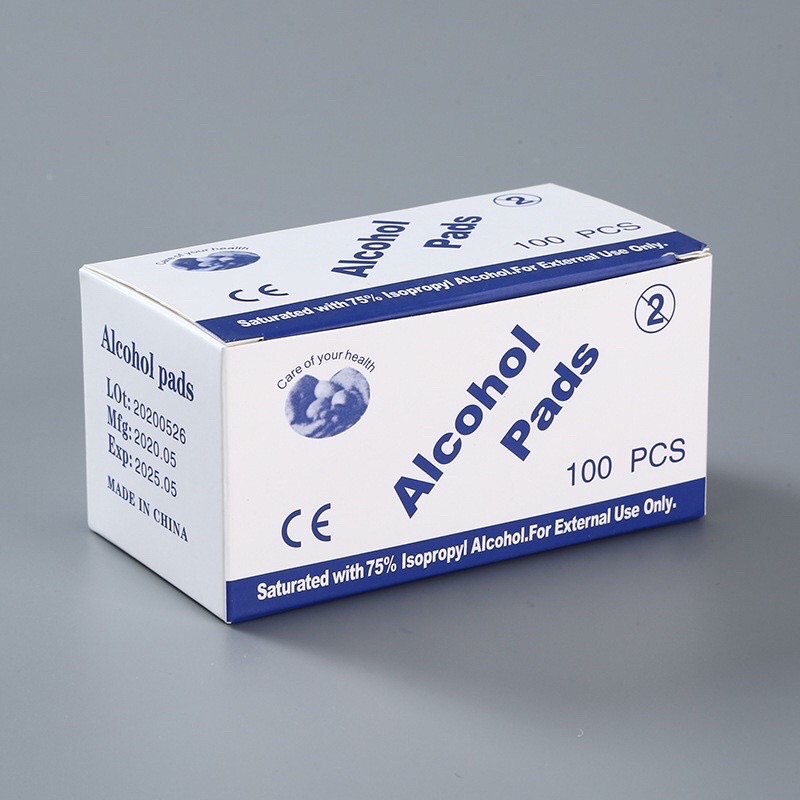 Bông tẩm cồn nail, bông cồn lau móng