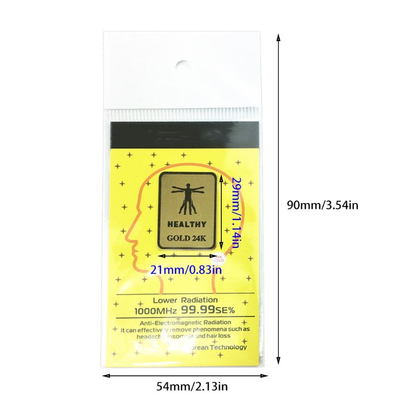 Miếng Dán Bảo Vệ Máy Trung Tính Mạ Vàng 24K 5G Bảo Vệ Cho Hầu Hết Các Loại Điện Tử 5G