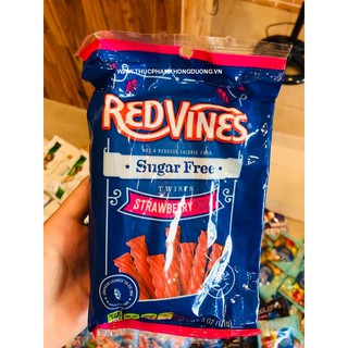 Kẹo dẻo xoắn không đường vị dâu RedVines