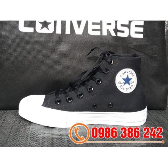 12.12 Free Giày Thể Thao Chuck 2 (II) Màu Đen Trắng Nam Nữ Cổ Cao Có Sẵn ⚡ CHẤT sịn : ' #