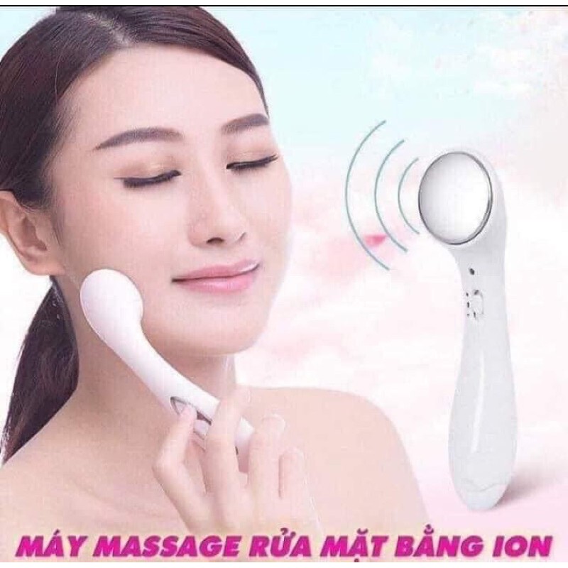 [Xả kho số lượng có hạn] Máy massage ion cầm tay dướng trắng da loại 1 ( ảnh và video thật )