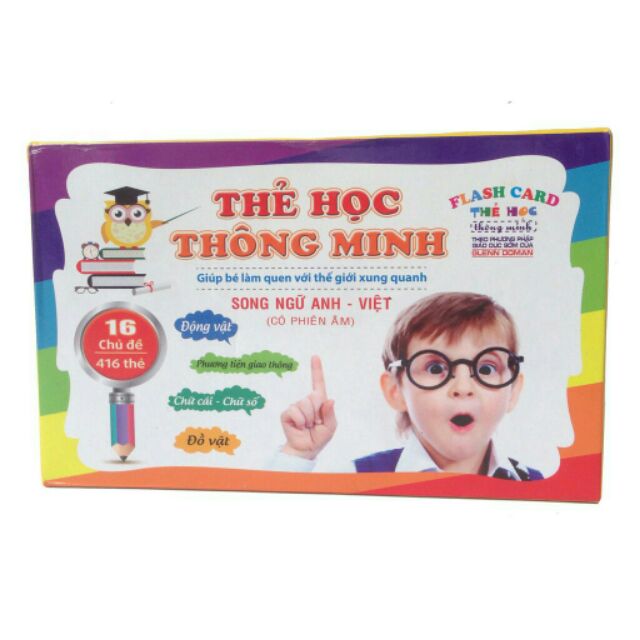 Bộ thẻ học thông minh rèn luyện chí nhớ cho bé