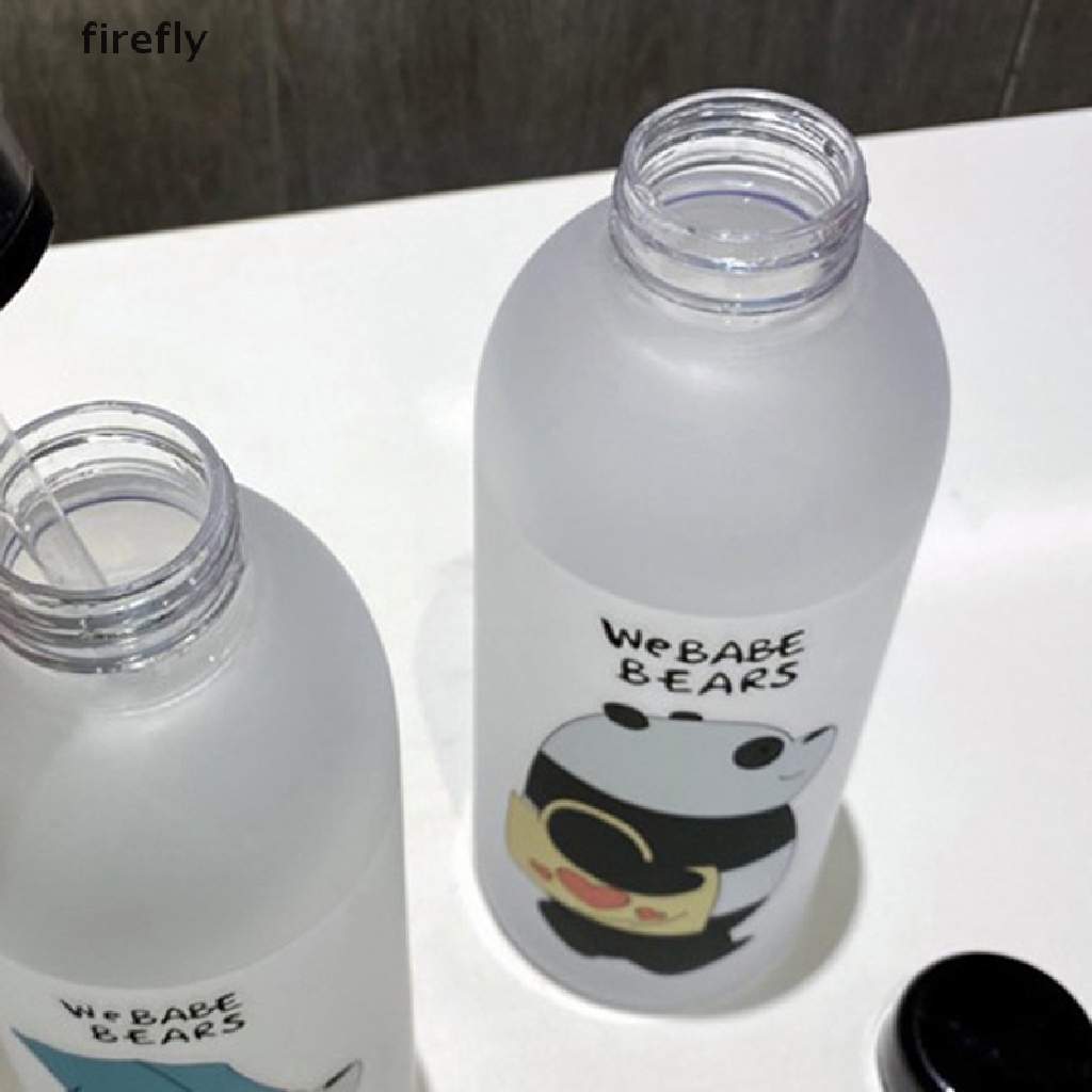 Bình Nước Trong Suốt Hình Gấu Trúc Chống Rò Rỉ 1000ml