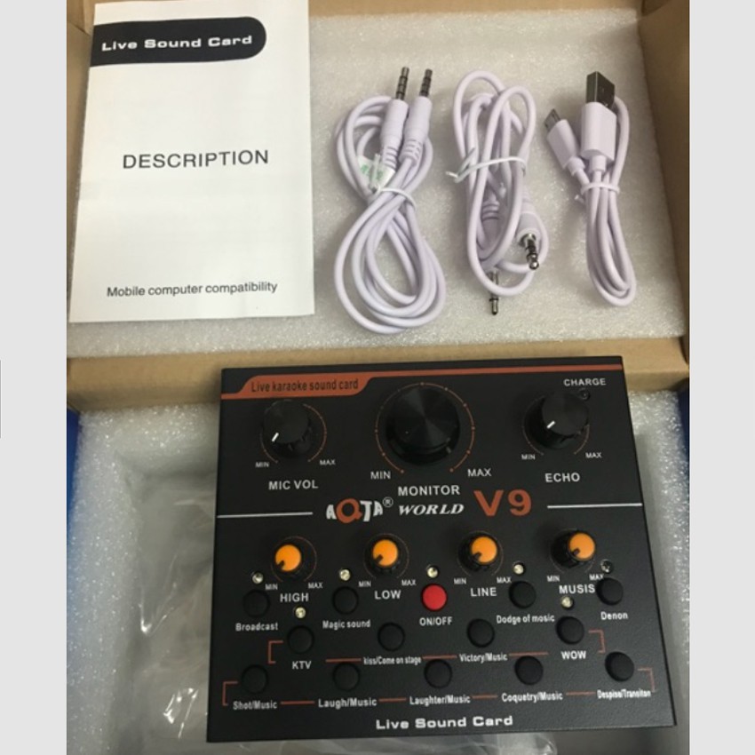 Sound Card thu âm V9