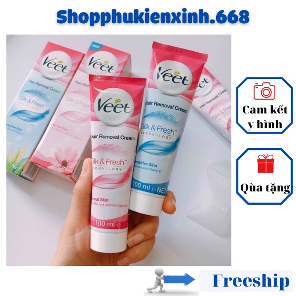 Kem Tẩy Lông Veet Pháp 100ml 🌺 FREESHIP 🌺 Tẩy Lông Tay, Tẩy Lông Chân, Tẩy Lông Nách Hiệu Quả