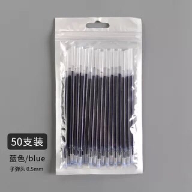 50 ngòi bút 0.5mm 3 màu xanh,đỏ, đen Zanmoo