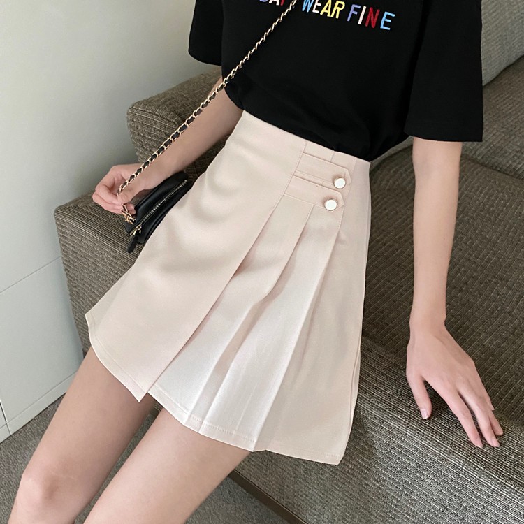 [Mã FADIRECT20 giảm 20K đơn 150K] Chân Váy Chữ A Lưng Cao Màu Trơn Thời Trang Cho Nữ | BigBuy360 - bigbuy360.vn