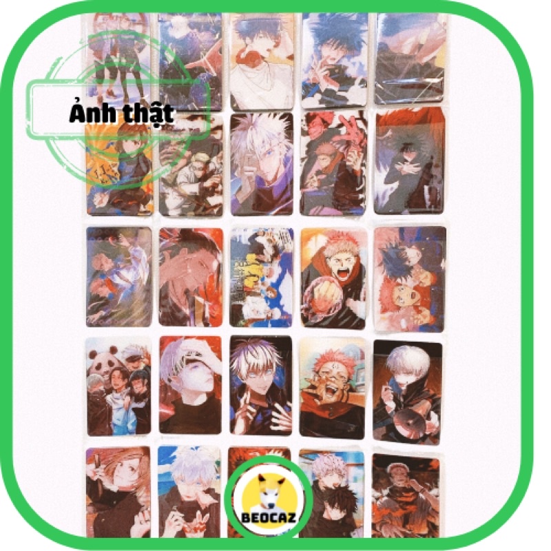 Thẻ bài JJK Demon Slayer Thanh Gươm Diệt Quỷ Jujutsu Kaisen quà tặng trang trí - Đồ chơi Beocaz