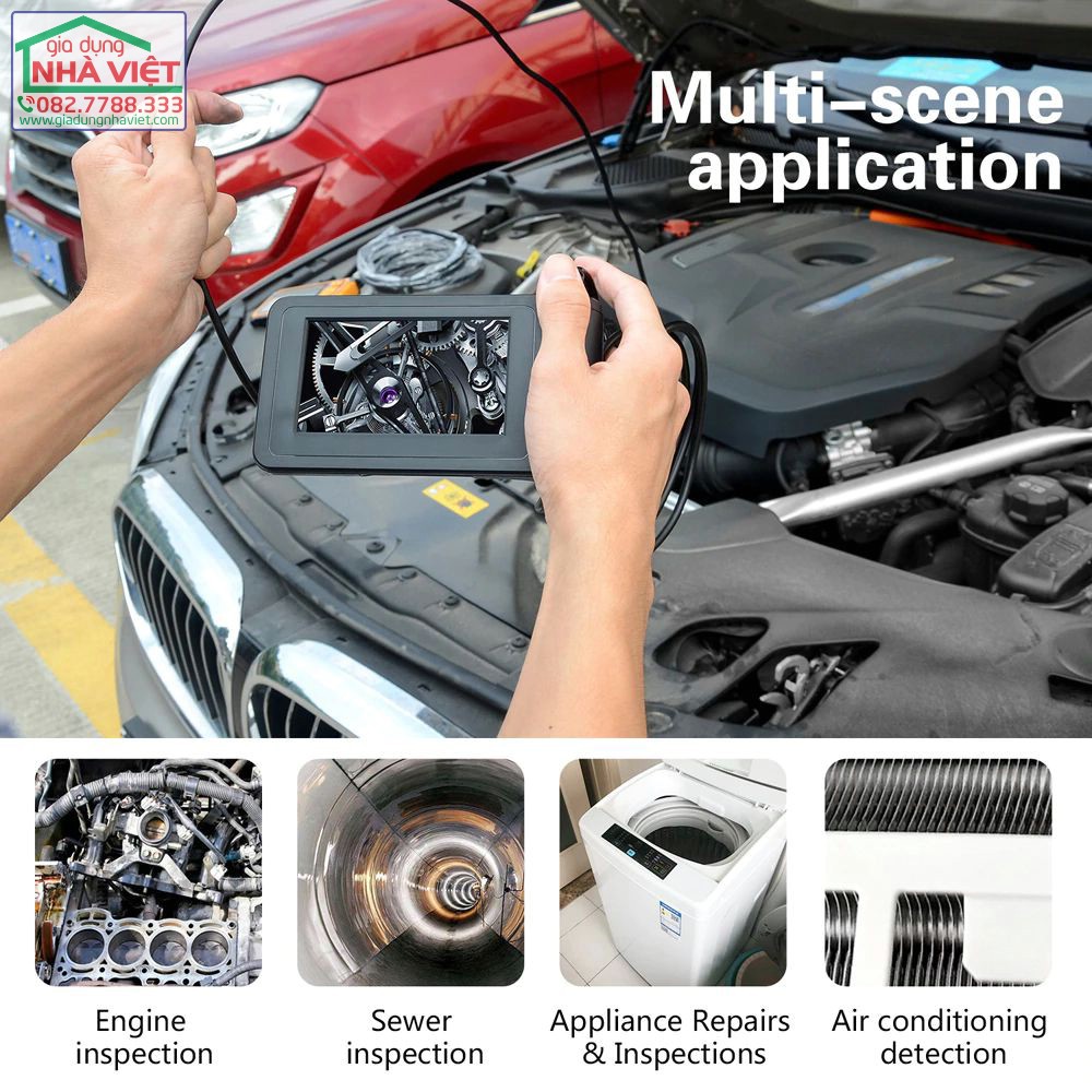 [Mã 267ELSALE hoàn 7% đơn 300K] Camera nội soi công nghiệp FullHD LCD 4.3inch inskam 129 | BigBuy360 - bigbuy360.vn